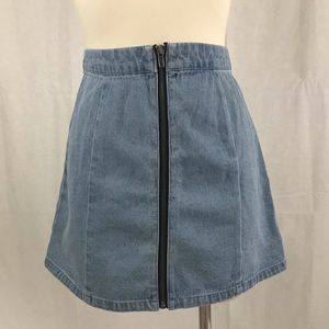 Zip up A-Line skirt